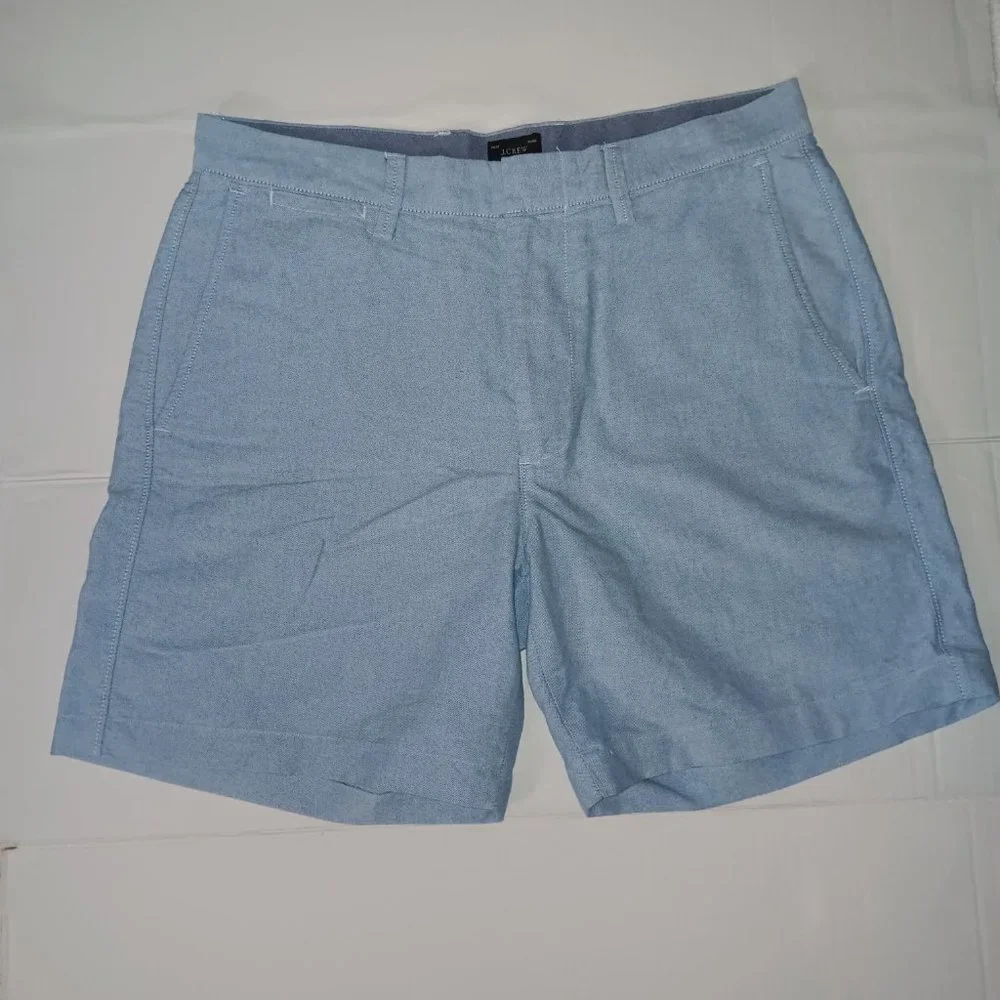 J.CREW CLUB SHORTS 100% COTTON BLUE MEN'S SIZE 31